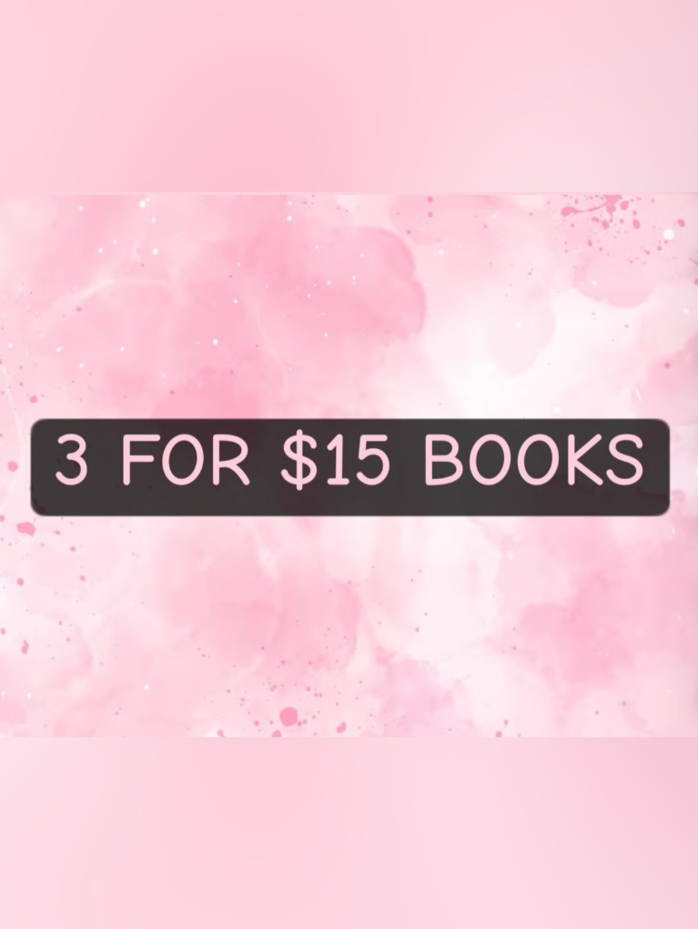 3 for $15 books